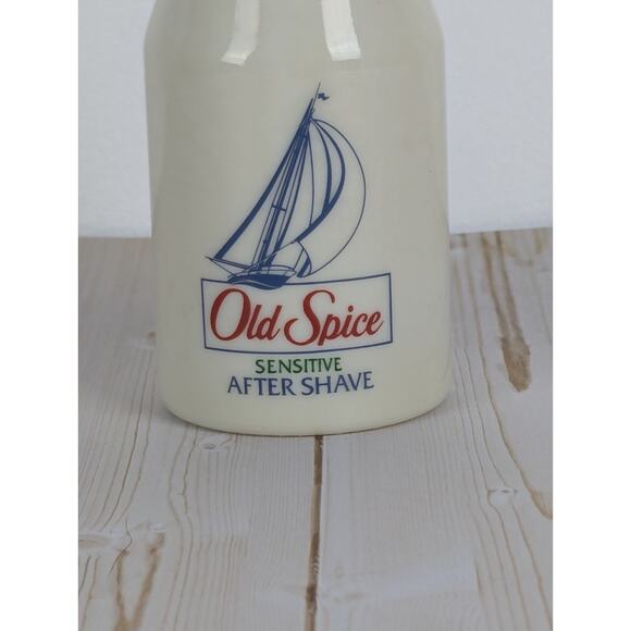 Vintage Old Spice After Shave Sensitive Original 4oz Star Cap 1993 Empty Bottle - Picture 2 of 7